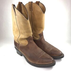 Chippewa Mens Size 11.5D Brown Leather Cowboy Boots USA